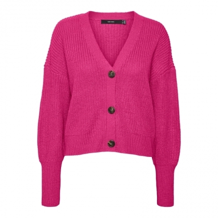 VMLEA LS V-NECK CUFF CARDIGAN 262755 Pink Yar