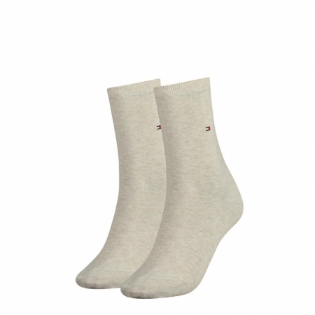 TH WOMEN SOCK CASUAL 2P 360 light beige