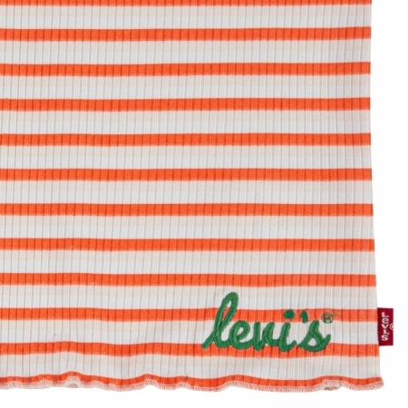 LVG SS RIBBED BABY TEE SHIRT R1L hot coral