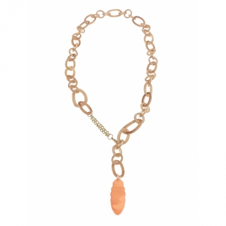 ADJUSTUBLE LONG NACKLACE BROWN