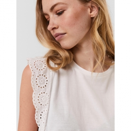VMHOLLYN SS TOP NOOS 175598 Snow Whi