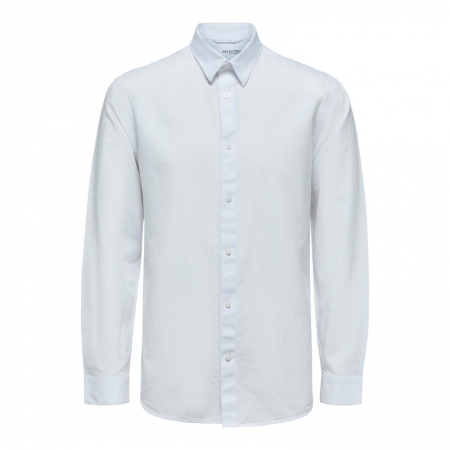 SLHSLIMNEW-LINEN SHIRT LS W NO 178615 White