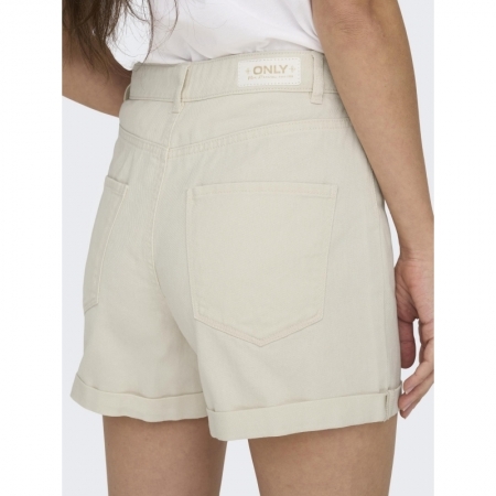 ONLVEGA HW MOM SHORTS NOOS 234755 Ecru
