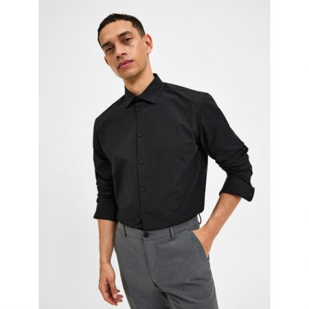 SLHSLIMADVANCED SHIRT LS B 179099 Black