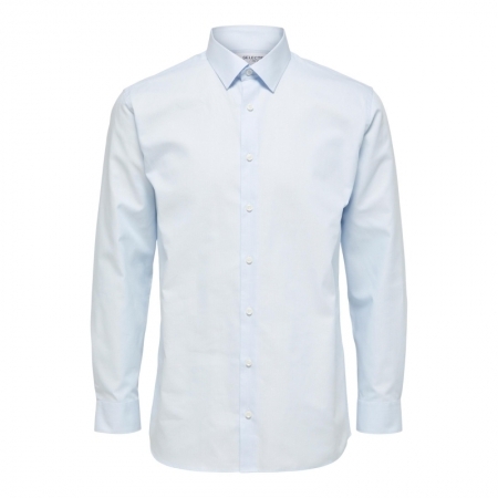 SLHREGETHAN SHIRT LS CLASSIC B 182811 Light Bl