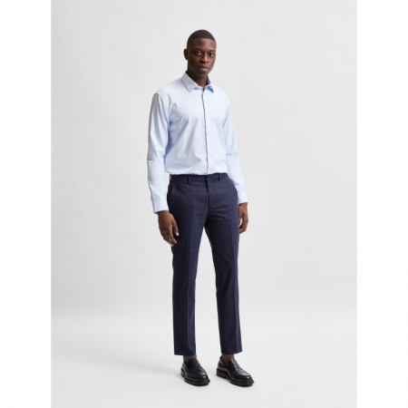 SLHREGETHAN SHIRT LS CLASSIC B 182811 Light Bl
