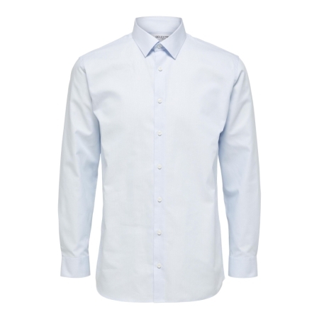SLHREGETHAN SHIRT LS CLASSIC B 182811 Light Bl