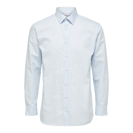 SLHREGETHAN SHIRT LS CLASSIC B 182811 Light Bl