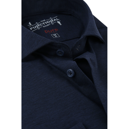 Hemd - Langarm - Functional 139 - uni marine