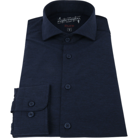 Hemd - Langarm - Functional 139 - uni marine