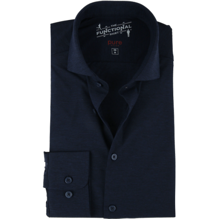 Hemd - Langarm - Functional 139 - uni marine