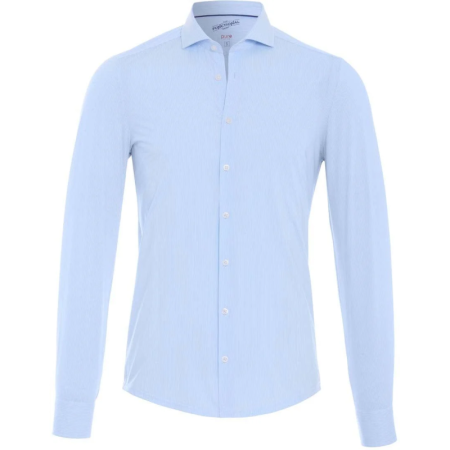Hemd - Langarm - Functional 160 - stripe light blue