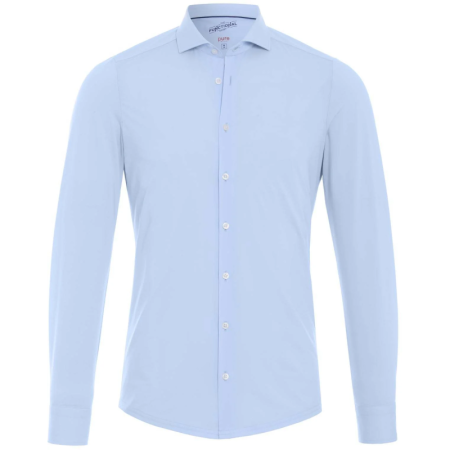 Hemd - Langarm - Functional 100 - uni light blue