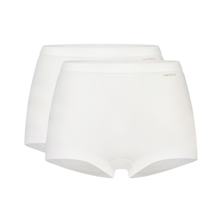 BASIC WOMEN SHORTS 2 PACK 001 White