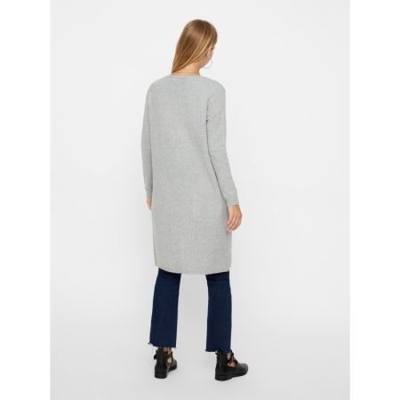VMDOFFY LS LONG OPEN CARDIGAN 178994 Light Gr