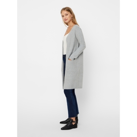 VMDOFFY LS LONG OPEN CARDIGAN 178994 Light Gr