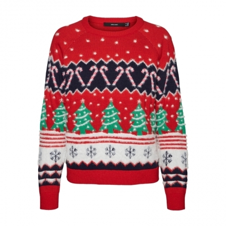VMXMASALLOVER LS O-NECK BLOUSE 199369001 Chine