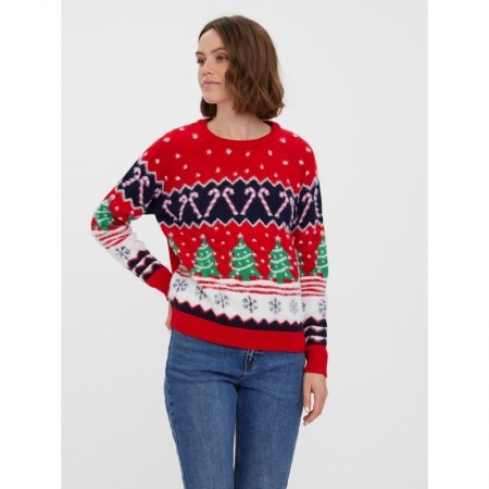 VMXMASALLOVER LS O-NECK BLOUSE 199369001 Chine