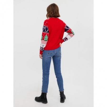 VMXMASALLOVER LS O-NECK BLOUSE 199369001 Chine