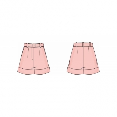 BELTED DIANE SHORT G65T CALM PINK