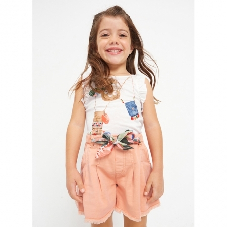 TWILL SHORTS 081 PEACH