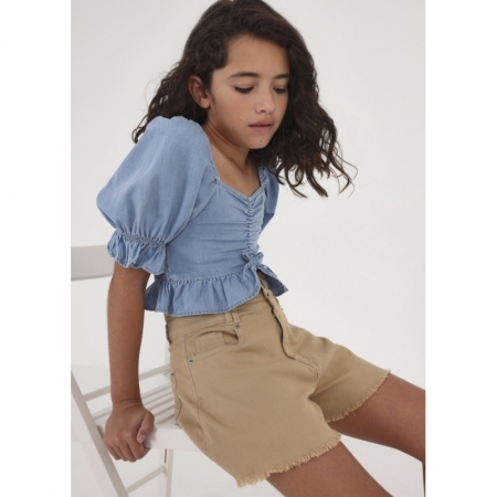 TWILL SHORTS 010 OCHER