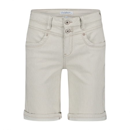 SIENNA SHORT COLOURED DENIM HAZELNUT