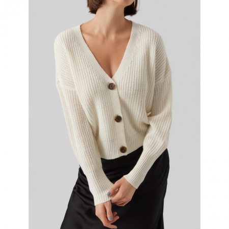 VMLEA LS V-NECK CUFF CARDIGAN 178857 Cloud Da