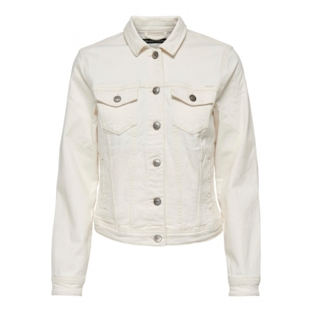 ONLTIA DNM JACKET COL PIM NOOS 234755 Ecru