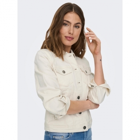ONLTIA DNM JACKET COL PIM NOOS 234755 Ecru