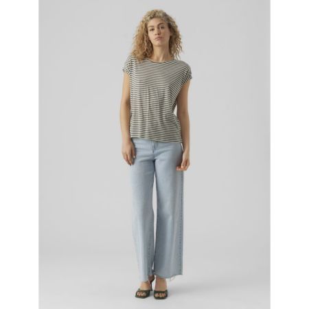 VMAVA PLAIN SS TOP STRIPE GA J 224196005 Laure