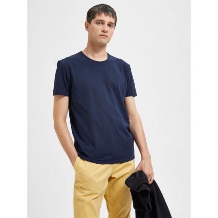 SLHAEL SS O-NECK TEE B NOOS 178814 Navy Bla