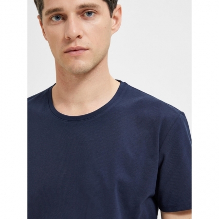 SLHAEL SS O-NECK TEE B NOOS 178814 Navy Bla