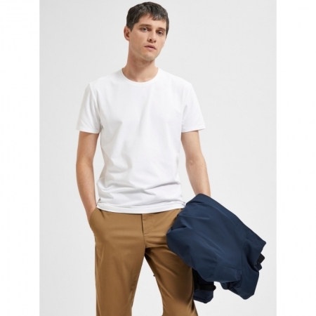 SLHAEL SS O-NECK TEE B NOOS 179651 Bright W