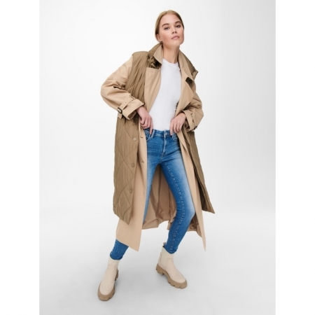 ONLCHLOE TRENCHCOAT DOUBLE B. 177945 Tannin