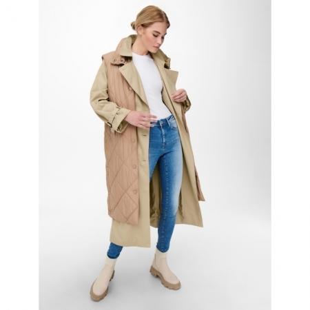 ONLCHLOE TRENCHCOAT DOUBLE B. 177945 Tannin