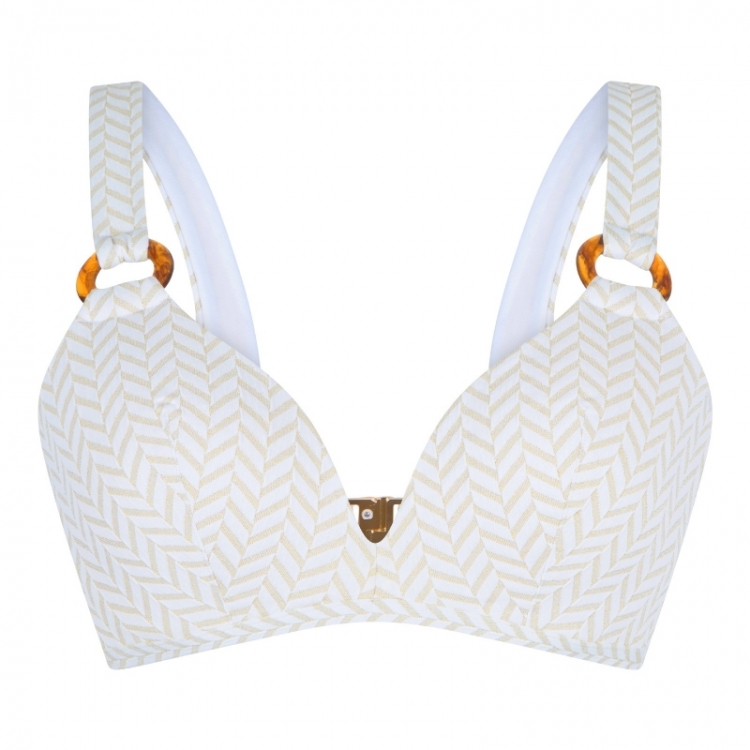 VOORGEVORMDE TRIANGEL BIKINI 60 FISHBONE PRINT