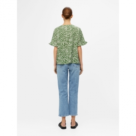 121130 T-Shirt Vineyard Green/SANDSHELL ANIMAL