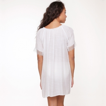 TUNIEK KORTE MOUW 01 WIT