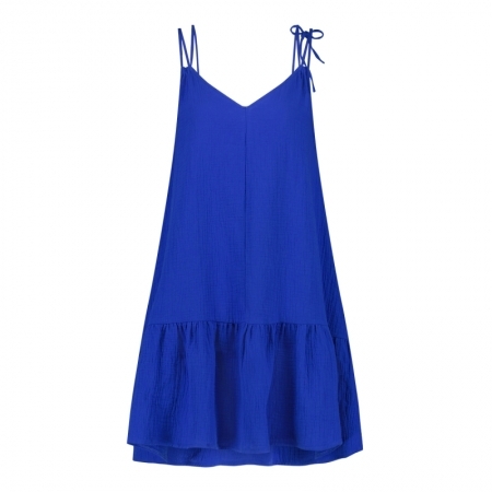 SPAGHETTI DRESS 2383 BLUE