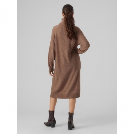 VMDANIELA LS COWL NECK DRESS G 292416001 Brown