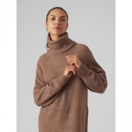 VMDANIELA LS COWL NECK DRESS G 292416001 Brown