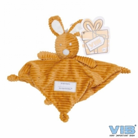 Konijnenhoofd Knuffeldoekje Corduroy Oker