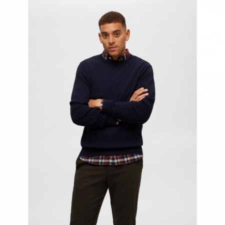 SLHSLIMOWEN-FLANNEL SHIRT LS N 179195001 Burnt