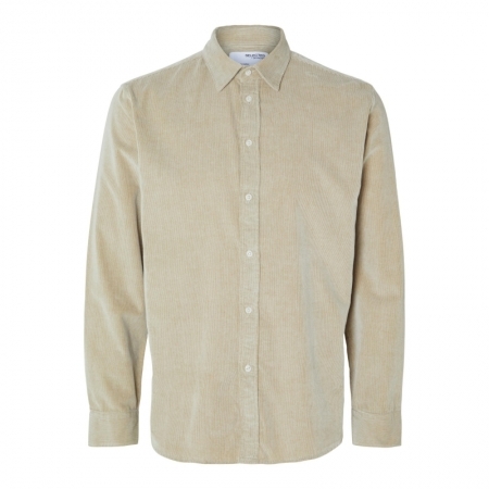SLHREGOWEN-CORD SHIRT LS NOOS 181971002 Breen