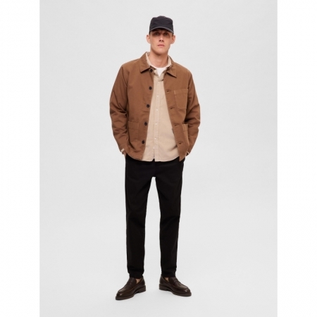 SLHREGOWEN-CORD SHIRT LS NOOS 181971002 Breen