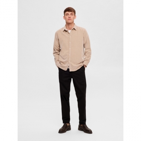 SLHREGOWEN-CORD SHIRT LS NOOS 181971002 Breen