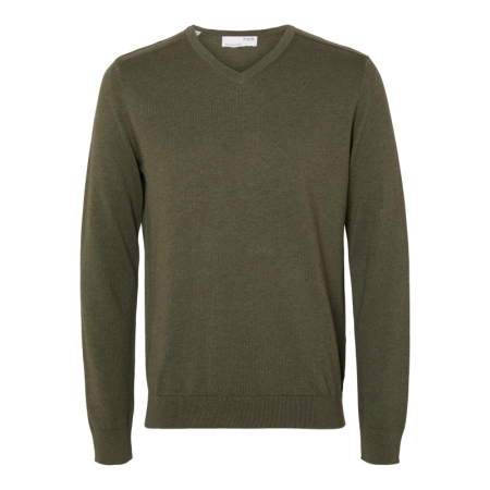 SLHBERG LS KNIT V-NECK NOOS 182031001 Ivy G