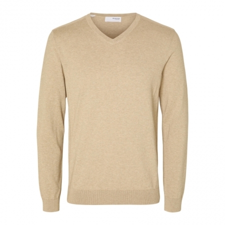SLHBERG LS KNIT V-NECK NOOS 187822001 Kelp/