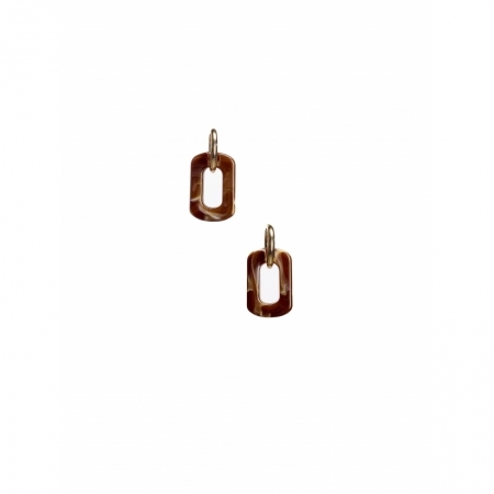 METALLIC RING DARKBROWN